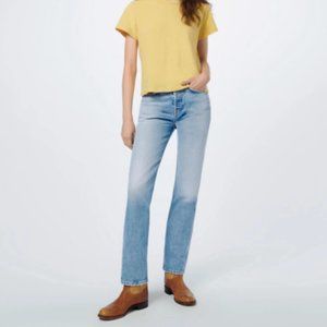 NWT RE/DONE High Rise 70s Stovepipe Jeans size 25